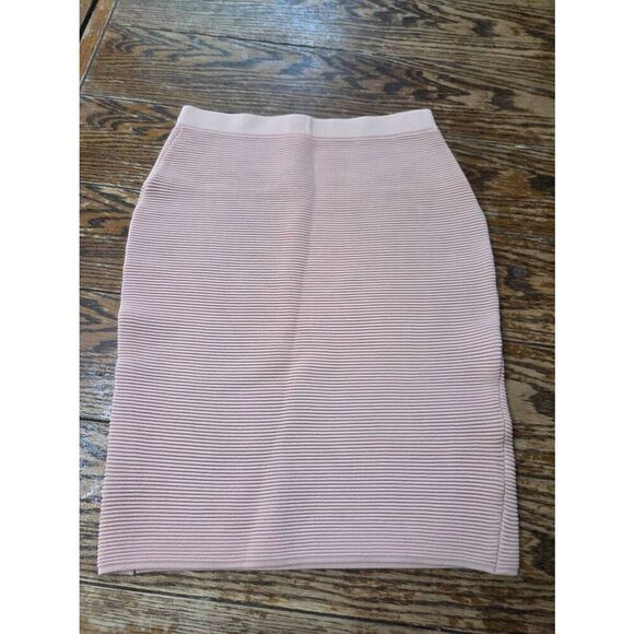 Jonathan Simkhai antique rose ribbed-knit pencil skirt size - Picture 2 of 5